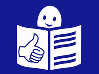 Logo tekstu latwego do czytania - osoba trzymająca otwartą gazetę